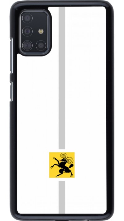 Samsung Galaxy A51 Case Hülle - Kanton SH weiss