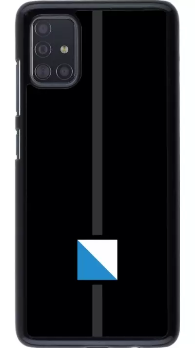 Samsung Galaxy A51 Case Hülle - Kanton ZH schwarz