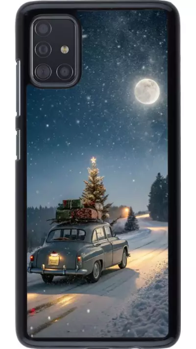 Samsung Galaxy A51 Case Hülle - Christmas 25 Car with Tree Xmas