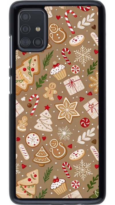 Coque Samsung Galaxy A51 - Christmas 25 Pattern Ginger Cookie