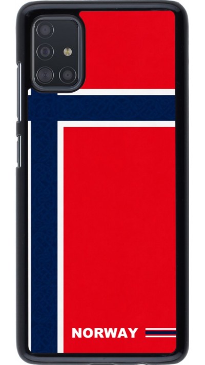 Samsung Galaxy A51 Case Hülle - Norwegen 2026 personalisierbares Fussballtrikot