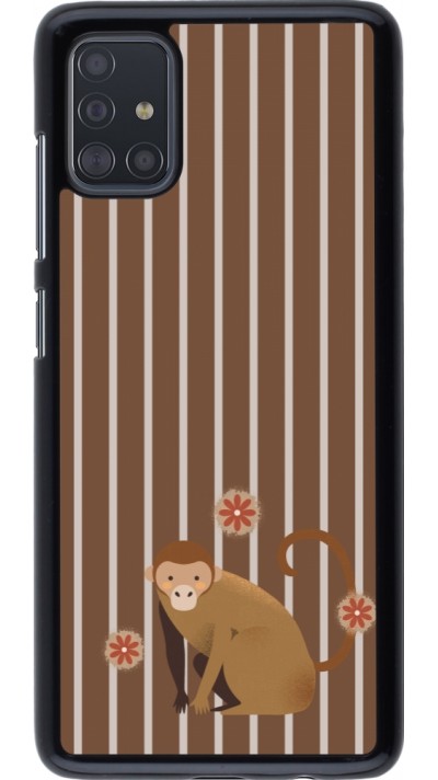 Samsung Galaxy A51 Case Hülle - Monkey with stripes Samsung Galaxy A51 Case Hülle - Monkey with stripes