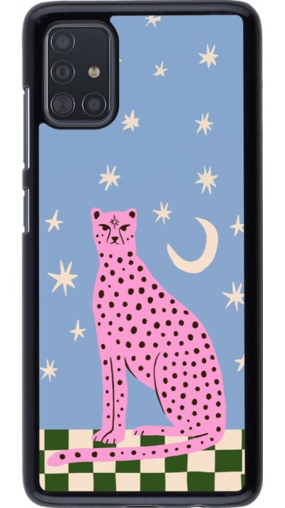 Samsung Galaxy A51 Case Hülle - Pink leopard with stars 2026