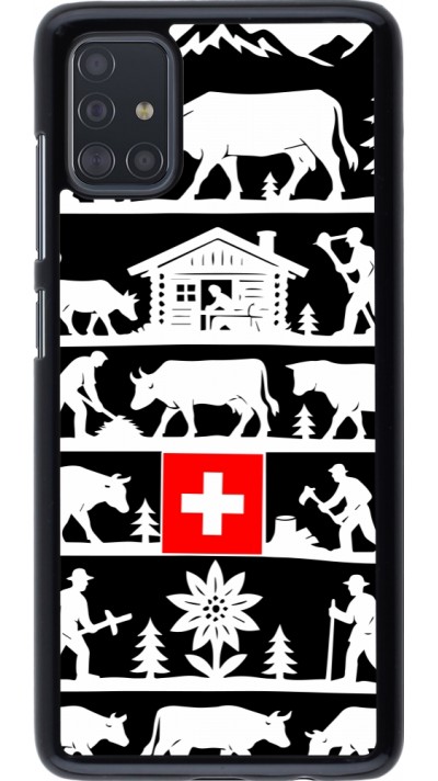 Coque Samsung Galaxy A51 - Poya Suisse 1 noir