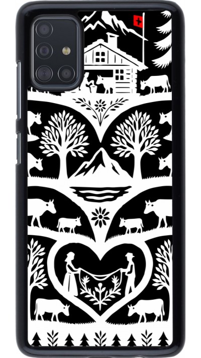 Coque Samsung Galaxy A51 - Poya Suisse 2 noir