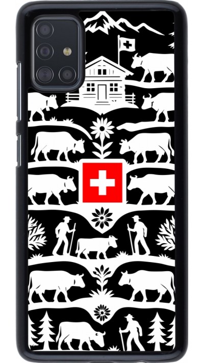 Coque Samsung Galaxy A51 - Poya Suisse 3 noir