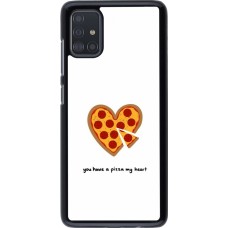 Samsung Galaxy A51 Case Hülle - Saint Valentines Day 26 You have my pizza heart