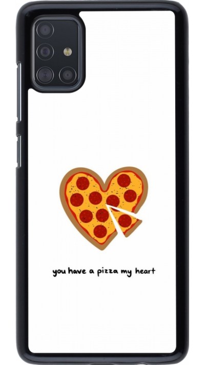 Samsung Galaxy A51 Case Hülle - Saint Valentines Day 26 You have my pizza heart