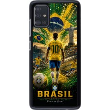 Samsung Galaxy A51 Case Hülle - Fussball Brasilien splash 2026