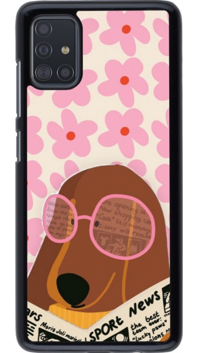 Samsung Galaxy A51 Case Hülle - Dog with newspaper Spring 2026