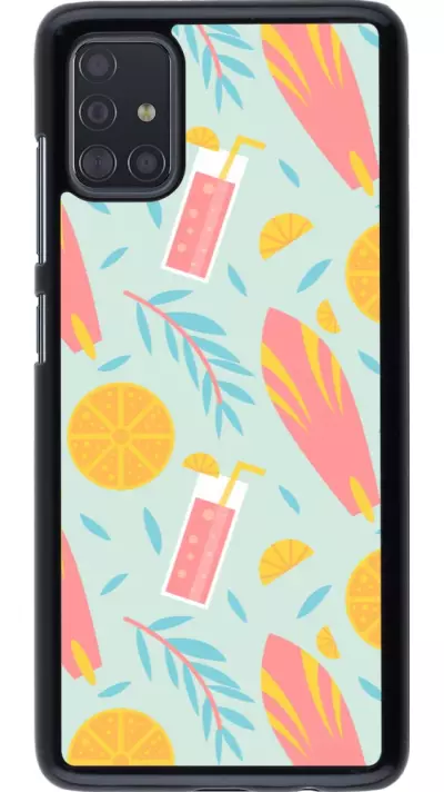 Samsung Galaxy A51 Case Hülle - Summer 2025 Pattern citron