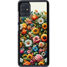 Samsung Galaxy A51 Case Hülle - Sommer Blumenmuster