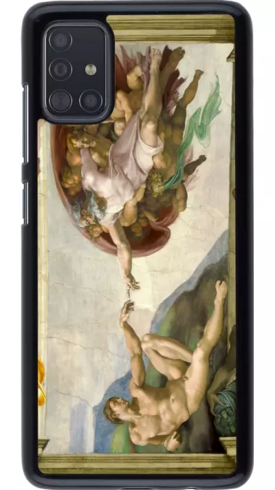 Samsung Galaxy A51 Case Hülle - Kunstbild - Die Erschaffung Adams - Michelangelo