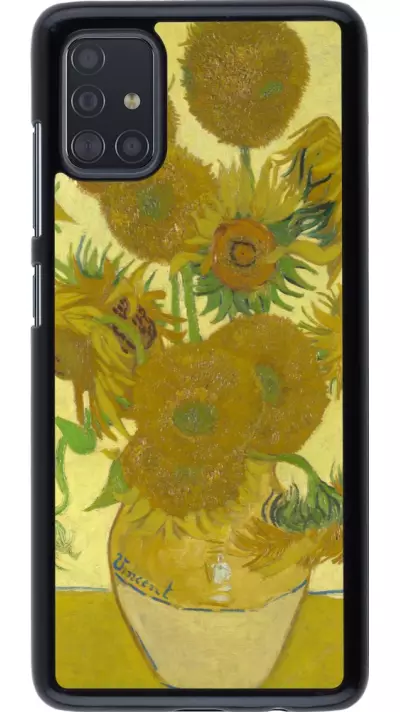 Samsung Galaxy A51 Case Hülle - Kunstbild - Sonnenblumen  - Van Gogh