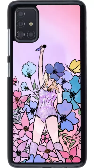 Samsung Galaxy A51 Case Hülle - Taylor Swift Sketch - Pink