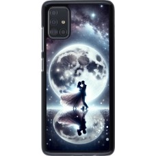 Samsung Galaxy A51 Case Hülle - Valentin 2024 Liebe unter dem Mond