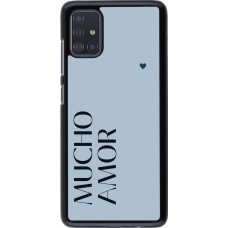 Samsung Galaxy A51 Case Hülle - Valentine 2024 mucho amor azul