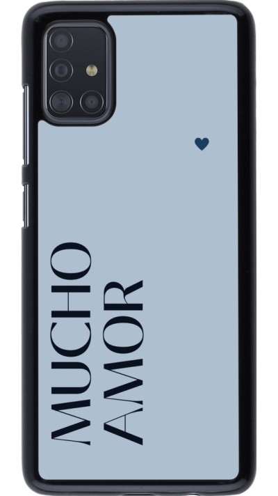 Samsung Galaxy A51 Case Hülle - Valentine 2024 mucho amor azul