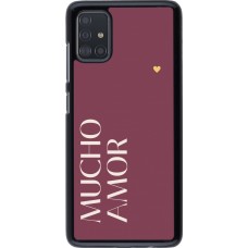 Samsung Galaxy A51 Case Hülle - Valentine 2024 mucho amor rosado