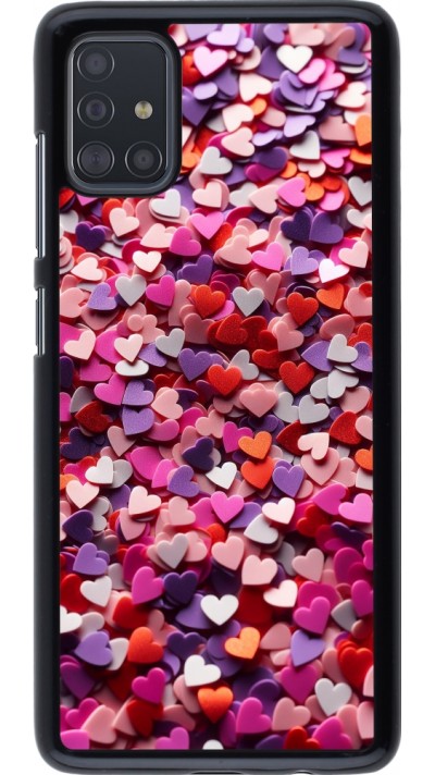 Samsung Galaxy A51 Case Hülle - Valentin 2025 Konfetti