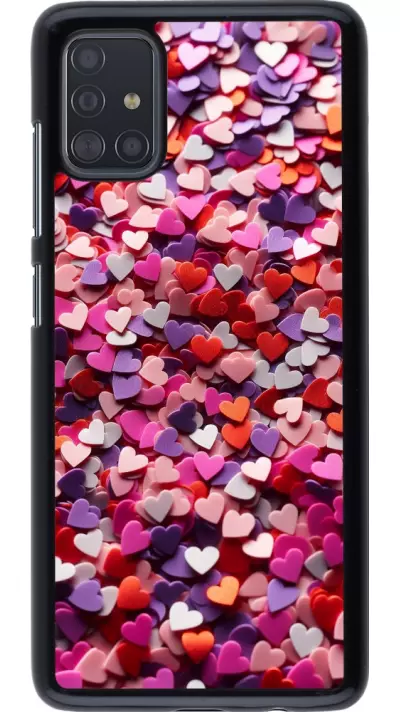 Samsung Galaxy A51 Case Hülle - Valentin 2025 Konfetti