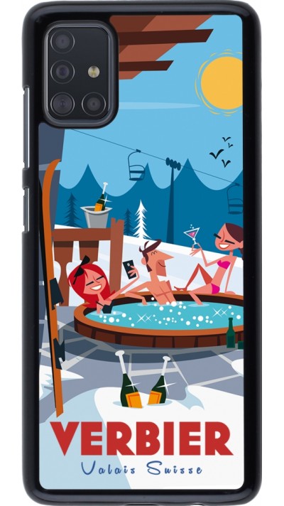 Samsung Galaxy A51 Case Hülle - Verbier Mountain Jacuzzi