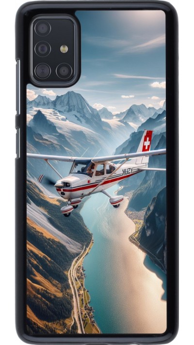 Samsung Galaxy A51 Case Hülle - Schweizer Alpenflug