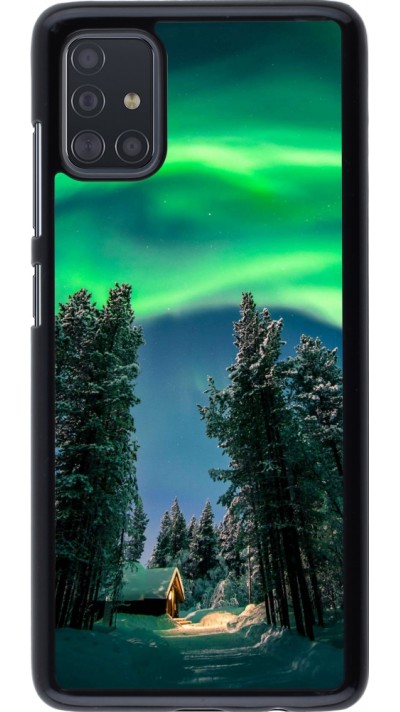 Samsung Galaxy A51 Case Hülle - Winter 22 Northern Lights