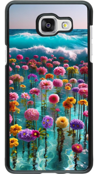 Samsung Galaxy A5 (2016) Case Hülle - Blumenmeer Wellen