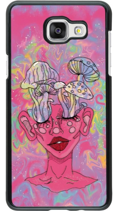 Samsung Galaxy A5 (2016) Case Hülle - Psychedelic pink mushroom