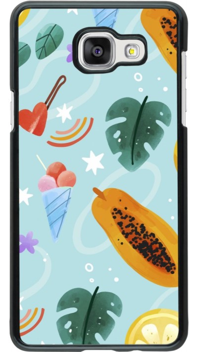 Samsung Galaxy A5 (2016) Case Hülle - Summer 2025 Pattern papaya