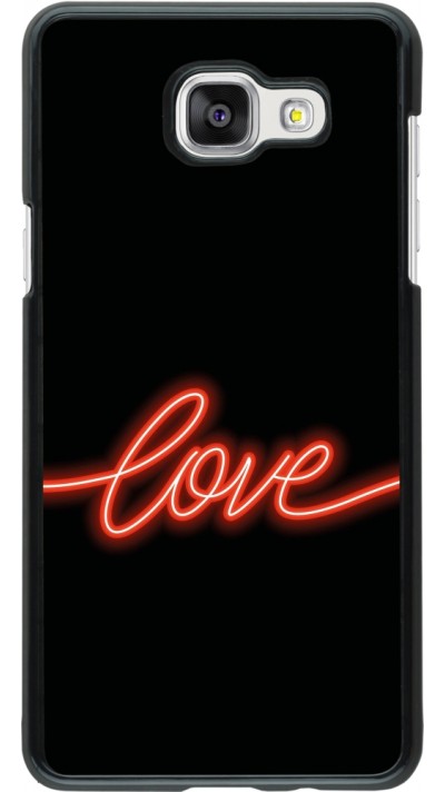 Samsung Galaxy A5 (2016) Case Hülle - Valentine 2023 neon love