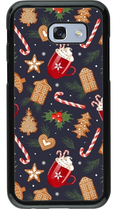 Samsung Galaxy A5 (2017) Case Hülle - Christmas 25 Pattern Gingerbread House