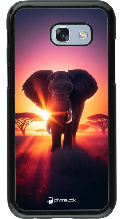 Samsung Galaxy A5 (2017) Case Hülle - Elefant Sonnenaufgang Schönheit