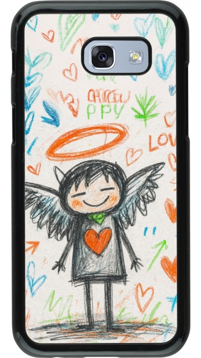 Samsung Galaxy A5 (2017) Case Hülle - Little Angel Sketch Love