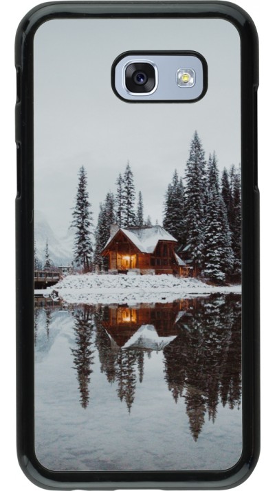 Samsung Galaxy A5 (2017) Case Hülle - Winter 25 Winter house forest afternoon
