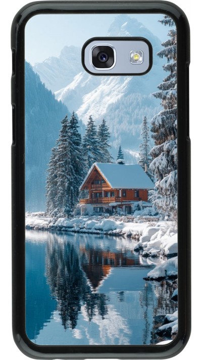 Samsung Galaxy A5 (2017) Case Hülle - Winter 25 Winter house forest day