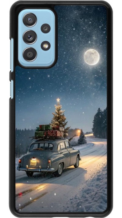 Samsung Galaxy A52 Case Hülle - Christmas 25 Car with Tree Xmas