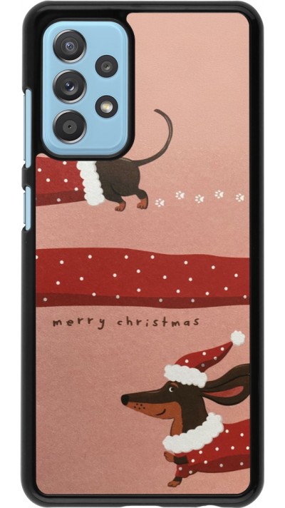 Samsung Galaxy A52 Case Hülle - Christmas 25 Teckel Merry Xmas