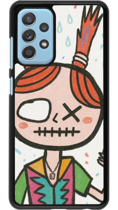 Samsung Galaxy A52 Case Hülle - Little Girl Sketch