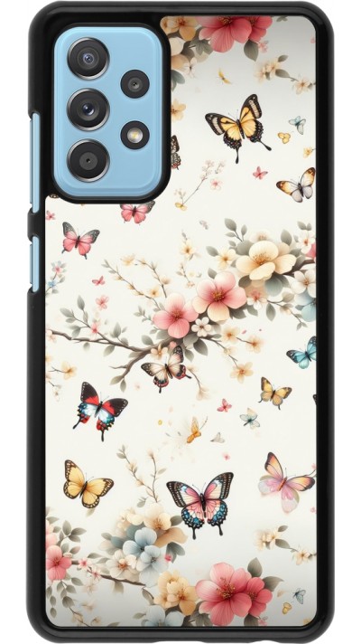Samsung Galaxy A52 Case Hülle - Frühling 25 Leichte Schmetterlinge
