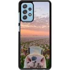 Samsung Galaxy A52 Case Hülle - Cow with tulips 2026