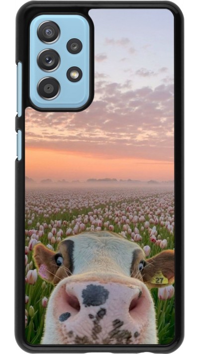 Samsung Galaxy A52 Case Hülle - Cow with tulips 2026