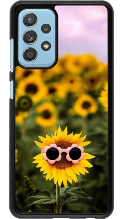 Samsung Galaxy A52 Case Hülle - Sunflower with glasses 2026