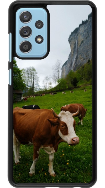 Samsung Galaxy A52 Case Hülle -  Nationalfeiertag Schweiz Kühe