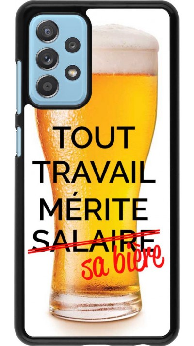Samsung Galaxy A52 Case Hülle - Tout travail mérite sa bière