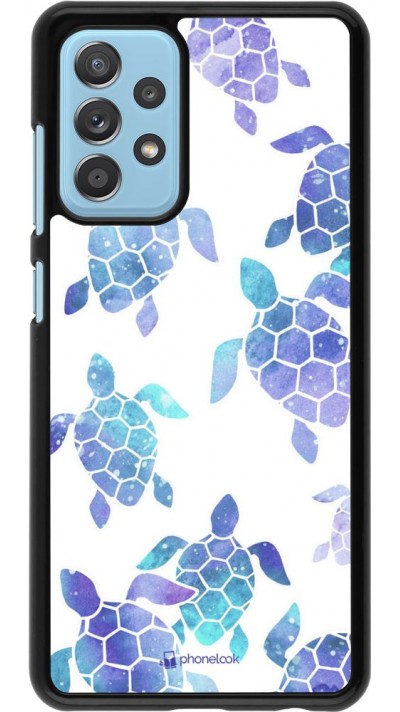 Samsung Galaxy A52 Case Hülle - Turtles pattern watercolor