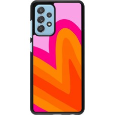 Samsung Galaxy A52 Case Hülle - Valentine 2024 heart gradient