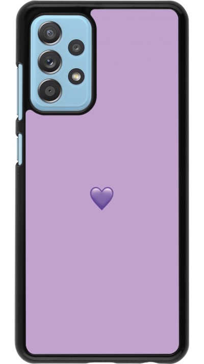Samsung Galaxy A52 Case Hülle - Valentine 2023 purpule single heart