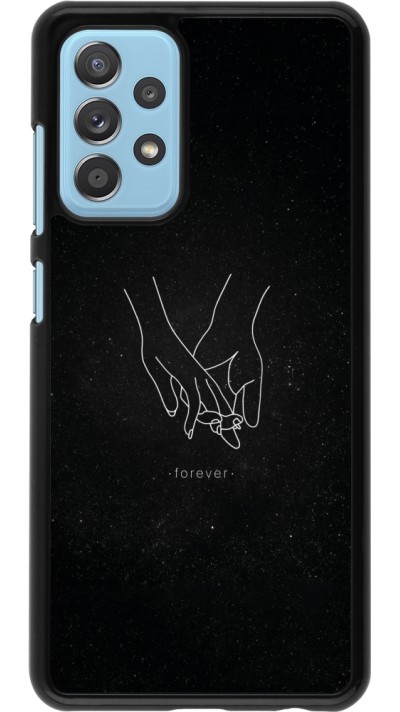 Samsung Galaxy A52 Case Hülle - Valentine 2023 hands forever